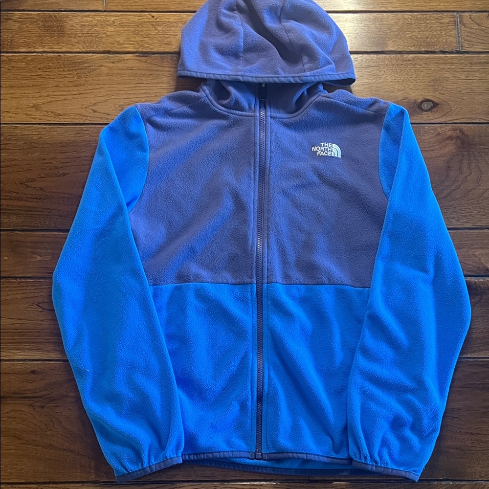 The North Face Two-Tone Blue Fleece Hoodie